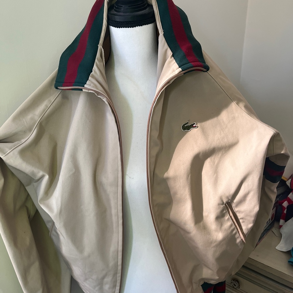 Men’s Vintage 80’s IZOD Lacoste Windbreaker Jacket Size XL